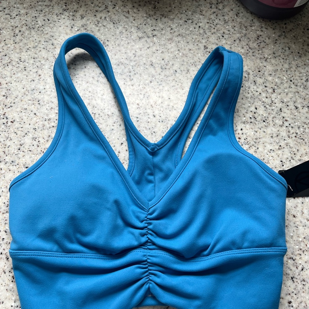 New Women's Blue Sports Bra